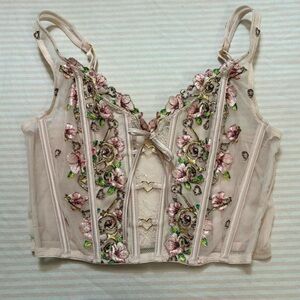 Victoria's Secret light pink corset top